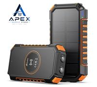 Solar Charger 26800mAh Power Bank - Hiluckey Wireless Portable Charger 3A USB C Fast Charging External Battery Pack for Cell Phone Tablets