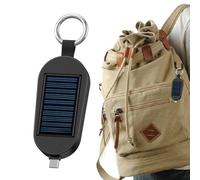 Solar Charger | 3000mah Solar Bank Keychain | Compact Key Ring Phone Charger, Type C Charging, Compact Wireless Bank for Outdoor, Camping, Hiking