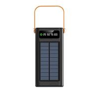 Solar Charger Bank - 120W Portable Panel with 50000mAh Battery Pack | Built-in Cables, 4 USB Outputs, 3 Inputs for Phones, Tablets, Survival Kit for Outdoor Equipment