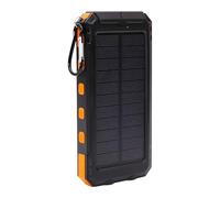 Solar Charger | Fast Rechargeable High Speed | Bank 20000 mAh with Flashlight for Camping Home and Travel