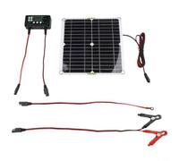 Solar Charger Kit, Solar Trickle Charging Panel, 20W 12V Portable Power Supply System For Car Boat RV Motorcycle Trickle Maintenance Charging
