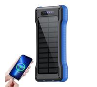 Solar Charger Power Bank 10000mAh Phone Power Bank with Flashlight