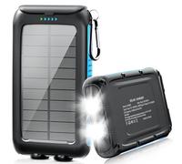 Solar-Charger-Power-Bank-49800mAh Portable Solar Phone Charger with LED Flashlight/15W Fast Charge USB C Waterproof External Backup Battery Pack for All Cell Phones & Electronic Devices