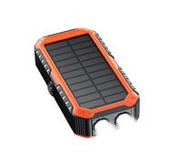 Solar Charger Power Bank, External Battery Pack, 20000mAh Hand Crank Power Bank External Battery Pack Built in Cables SOS Strobe Flashlights for Hiking Home Survival
