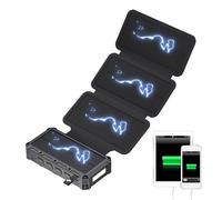 Solar Charger Power Bank, Phone Charger Power Bank With Flashlight, Electronic Devices, Powerbank Foldable for Fishing Camping Traveling Home Use