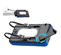 Solar Charger Power Bank, Waterproof with Bright Flashlight, Hand Crank Solar Power Bank Phone Charger, for Tablet Camera Smartphone Camping Travel Road Trip Music Festival