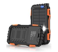 Solar Charger Powers Bank - 42800mAh Portable Charger, 4 Adjustable Lighting Settings | Double-Charging System, Reliable In Harsh Conditions for Smartphones Tablets Outdoor Camping Devices Phones
