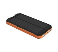 Solar Charger Shell, Built-in Compass Solar Panel Charger Shell, Protection Cover Device with Light for Adventure Outdoor Hiking Camping Backpack