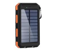 Solar Charger : Waterproof Portable Battery Bank, USB Quick Charge Panel | Compact Solar Device, Outdoor Backup Supply for