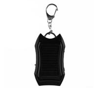 Solar Charging Mobile Power Bank with 5 0V 40mA Solar Panel and Built in 1200mAh Lithium Battery for Fast and Stable Charging of Phones (BLACK)