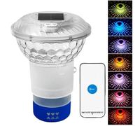 Solar Chlorine Holder, Remote Control Dispenser, Floating Pool Chlorinator, Hot Tub Chlorines Dispensers, 6.5x9.25x7.48 Inches, Making It Ideal for Both Indoor and Outdoor Use