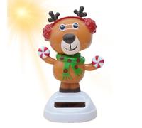 Solar Christmas Dancing Statues, Cartoon Car Dancing Toy Ornaments - Addictive Car Dancing Toy Ornaments, Car Dashboard Interior Decorations for Car