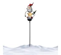 Solar Christmas Lights - 31.5in Iron ABS Stakes, Festive LED Ambient Illumination, Solar Powered Holiday Outdoor Decor Lighting | Garden Pathways, Porch Entrances, Seasonal Party Parks