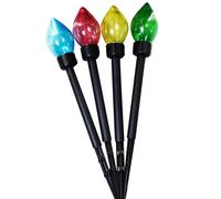 Solar Christmas Lights - 8-Mode LED Ambient Lighting | Outdoor Pathway Garden Lights | for Lawn Garden Front Door Driveway Porch Patio Fence Poolside Party Holiday