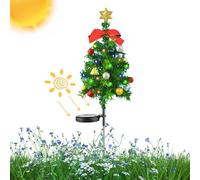 Solar Christmas Pathway Lights Outdoor, Waterproof Christmas Decorations, Solar Powered Decorations | Led Christmas Trees Pathway, Pathway, Waterproof Solar Christmas Yard Decorations
