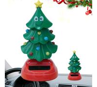 Solar Christmas Tree Toy - Dancing Solar Ornament, Mini Swinging Holiday Decoration, Portable Eco-Friendly Figurine | Window Sill, Desk, Car Dashboard, Home, Office, Seasonal Gift