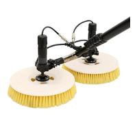 Solar Cleaning Brush, Water Fed Pole Brush for Solar Panels with Extension Rod, Double Head Automatic Cleaning Kit, Roof Water Brush 3.5m