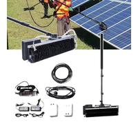 Solar Cleaning Roller Brush,Telescopic Solar Cleaning Brush with 3.5-7.5m Rod, Snap-On Design, Prevents Accidental Contraction, Environments, Essential Solar Cleaning Equipm