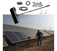 Solar Cleaning Roller Brush,Telescopic Solar Panel Cleaning Brush with 600mm Head, Adjustable 3.5-7.5m Pole, 300 RPM, Efficient Solar Cleaner for Easy Reach and Optimal Performance