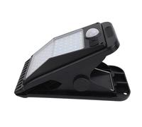 Solar Clip Light, Motion Sensor, Super Bright LED, Weatherproof, Easy Installation with Lithium Battery 3000mAh, IP65 Waterproof, 40-60 m² Illumination Area (White Light)