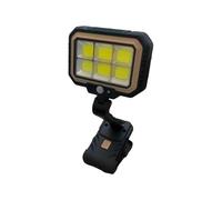 Solar Clip Light with Motion Sensor, 3 Modes Waterproof Garden Lamp - Foldable Solar Outdoor Lights with Motion Sensor for Fence Terrace, Garden, Balcony, Yard Ramp