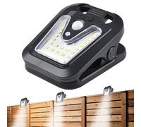 Solar Clip Lights - LED Security Lights | Waterproof Motion Sensor Light | Outdoor Solar Powered Wall Light 3 Modes for Doorway, Yard, Garage, Garden Fence