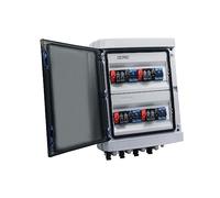solar combiner box 4 String PV Solar Combiner Box 4 in 4 out Photovoltaic Power Distribution Box Complete Set Electrical Equipment (Color : 4 In 4 Out 550V)