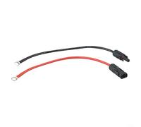 Solar Connector Cable Extension Cord 2 Pieces Waterproof with Terminal 10AWG for Outdoor Solar Power Connections (30cm)