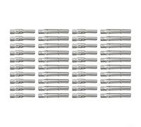 Solar Connector Pin Metal Core Terminal Block, 20 Pairs Male Female Connector Set for Solar Panel Cable Waterproof IP65 High Current Capacity 30A 1000V Silver