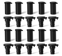 Solar Connector Waterproof Plug, 10 Pairs IP67 Male/Female Solar Panel Cable M_C_4 Connectors Waterproof Stopper Silicone Dustproof Caps, for Photovoltaic Systems (Black)