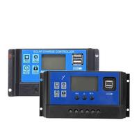Solar Controller 12V/24V Auto 60A50A40A30A20A10A LCD Battery PV Cell Panel Charger Regulator Lamp 100W 200W 300W 400W 500W(40A)