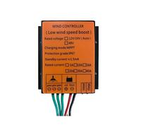 Solar Controller, 150W/200W/250W/300W/500W/600W Fan MPPT Wind Turbine Controller 12/24V/48V Boost(24V400W)