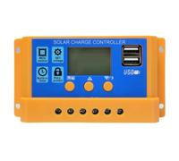 Solar Controller, Solar Panel Charge Controller | Dual USB Port 30A PWM Solar Charge Renewable Energy Controller | Timer Setting Panel Battery 12V Smart Regulator