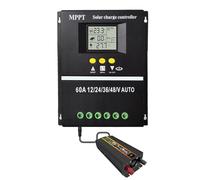 -Solar Controller, Solar Panel Controller - 2 USB Port Solar Energy Controller with Seven Modes | Energy Conversion Aid Solar Panel for Solar System, Yacht, Villa, Solar Billboard, Caravan