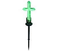 Solar Cross Light - Cemetery Garden Stake | LED Color-Changing, Waterproof