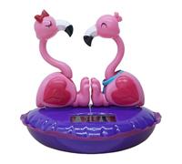 Solar Dance Dance Flamingo-Wobble-Head Decor Decor, Wobble Figure | Autodeko Valentine's Day Funny Office Gift, Solar Silhouette for Dashboard, Cute Flamingo Figure