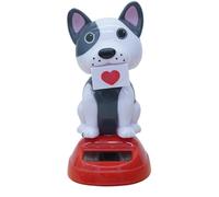 Solar Dancing Animal - 11x5cm ABS Figures, Cute Car Dashboard Ornament, Sun Powered Swing Toy, Valentine Desktop Decor | Window Home Office Decorations for Holiday Cade