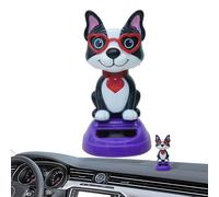 Solar Dancing Animal - Cute Dashboard Ornament, Sun Powered , Animated Desktop Figure, Fun Window Car Decor | Valentine’s Day Solars Dancings Animals Gift for Office Home Cars Decoration Col