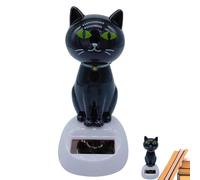 Solar Dancing Cat | Lightweight Rocking Cat Doll Animal-Themed Dashboard Toy Powered by Sunlight | Creative Solar-Powered Car Accessories Fun Cartoon Gift for Kids Boys Girls