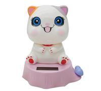 Solar Dancing Cat Toy - Solar Powered Car Dashboard Decoration with Waving