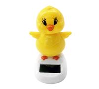 Solar Dancing Chick - 11cm Solar bobblle heads Chicken | Dancing Chick Ornaments | Cartoon Boble Head Chicken Ornaments Figures | Car Dashboard Small Bobble Dancer Dashboard Swinging Decorations