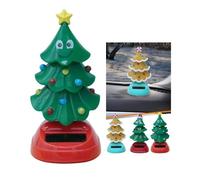 Solar Dancing Christmas Tree, Christmas Solar Wobble Figure ChristmasTree Swinging Toy, Portable ChristmasTree Car Shaking Head Dancer Toy for Car Dashboard Decor (C)