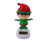 Solar Dancing Doll, Santa Claus Bobble Head Dancer Car Decoration Shaking Head Doll, Dancing Solar Animated Toys(Elves)