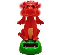 Solar Dancing Dragon, Car Solar Powered Dancing Dragon Bobblehead Dancer, Window Elves Sun Catcher, Creative Solar Rocking Doll,Year of The Dragon Home Car Dashboard Decoration