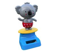 Solar Dancing Figures - Sollar Powered Danciing Animal Ornaments | Koala Shape Shaking Head Decortive, Home Office Table Desk Dashboard Car Decor Decoration, Powerred Kids Toys Toy Figure Figurres