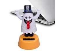 Solar Dancing Figurines Car Swinging Dancing Toy | Cartoon Animated Halloween Dashboard Accessories for Home Living Room Vehicle Truck Road Trip Auto Automotive Bedroom