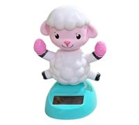 Solar Dancing Figurines Cute Sheep Design Shaking Doll Figurine Statue Toy