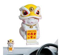 Solar Dancing Figurines - Solar Chinese Dancing Lion Toys | Dashboard Figures, Desktop Swing Statues, Funny Bobble Dancer Toy for Desk Home Decor