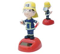 Solar Dancing Fireman Swing Figurines,Solar Powered Firefighter Dancing Figurines | Dancing Toy Figure Dashboard Doll,Solar Swinging Firefighter Ornament For Desk, Window Sill, Car Dashboard Decor