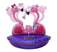 Solar Dancing Flamingo - ABS, Flamingo Stuffed Animal | Talking Flamingos, Animated Figure For Car Dashboard Desk Office Decor Interactive Swaying Electronic Pet Toy Gift And Use